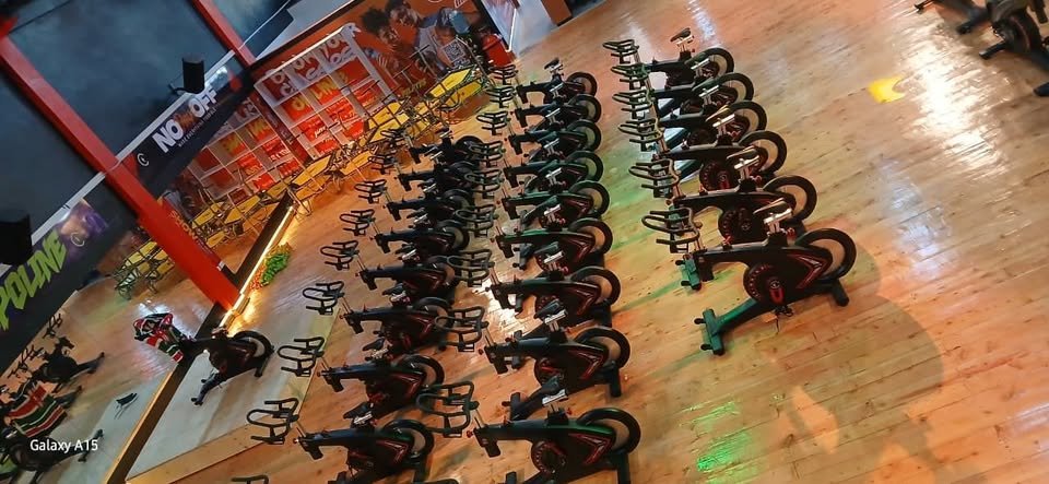 The Beat Burn Studio spin bike floor